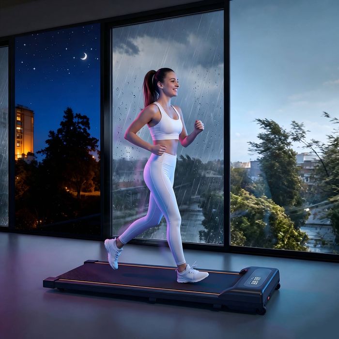 Advwin Treadmill Under Desk Walking Pad Home Office Gym Fitness 1-8KM/H