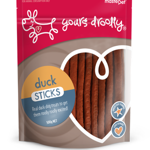 Yours Droolly Dog Treats - Duck Sticks 500g