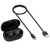 USB Charging Case Earbuds Box Black for Jabra Elite 7 Pro True Wireless Earbuds Headphones