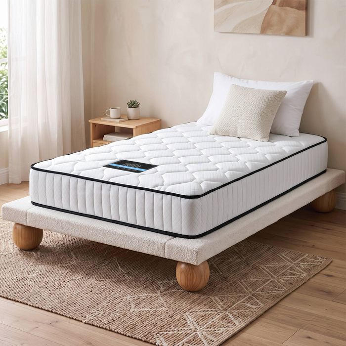 Giselle Bedding 21cm Single Mattress Tight Top, Medium Firm Spring Mattress