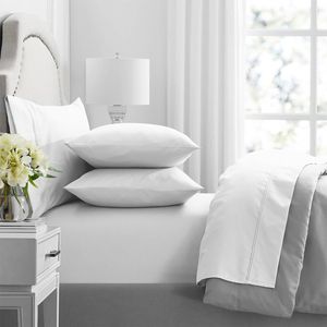 4pc Renee Taylor 1000TC Premium Egyptian Cotton Soft Sheet Set Snow Mega King
