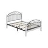 Alexa Wood & Metal Double Bed Frame – Black And White