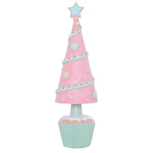 Gibson Gifts Fairy Floss Gingerbread Tree Christmas Decoration 100x100x310mm