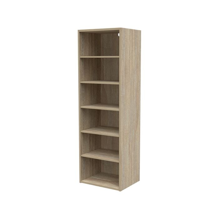 Flexi Storage Wardrobe 400mm Oak 6 Shelf Unit