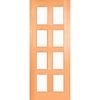 Woodcraft 2040 x 820 x 40mm Entrance Door Kensington Frosted Safety Glass