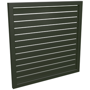 ProtectorAl 300-1000W X 300-1000H Woodland Grey Aluminium Welded Slat Panel Horizontal 9mm Gap