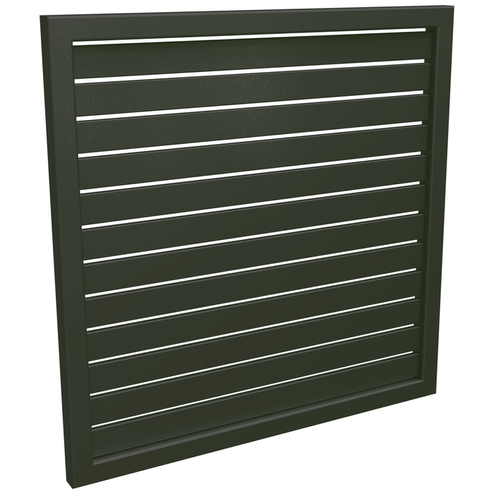 ProtectorAl 300-1000W X 300-1000H Woodland Grey Aluminium Welded Slat Panel Horizontal 9mm Gap