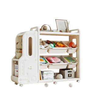 All 4 Kids Caroline Bus Bookcase Storage Unit