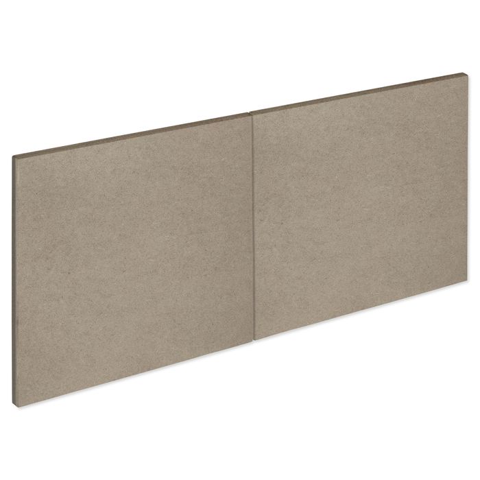 Kaboodle 750mm Raw Board Modern Overhead Door - 2 Pack