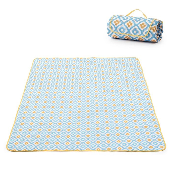 ADIVO Premium Picnic Rug Waterproof Sandproof Camping Beach Blanket 2Mx2M-Blue