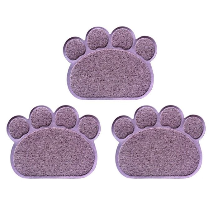 Yes4pets 3 X Pet Food Bowl Placemat Waterproof Leakproof Rubber Feeder Mat Non Slip Floor