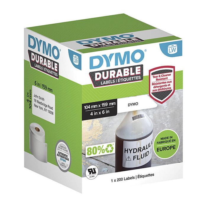 Dymo 1933086 / 2112287 Durable Labels (104 X 159mm)