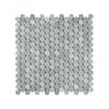 Decor8 305 x 305mm Penny Round Orient Green Honed Mosaic Tile