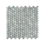 Decor8 305 x 305mm Penny Round Orient Green Honed Mosaic Tile