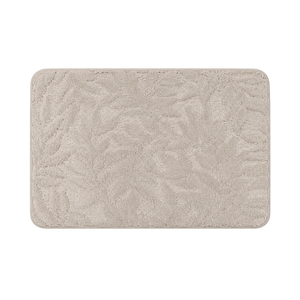 Flora Cushioned Botanical Memory Foam Bathmat - Grey