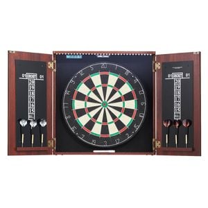 Vevor Tip Dart Black with Dartboard and Cabinet Set for Official Size
