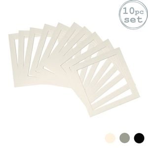 10x Picture Photo Mounts - To Fit Frame Size 10 x 10" for Image Size 8 x 8"
