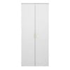 European Cabinetry White Slim Square Brass Stockholm Storage Cupboard
