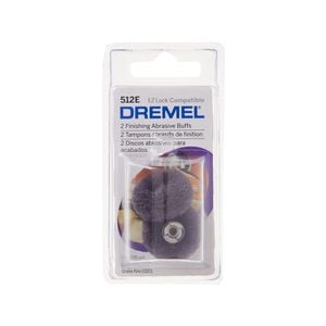 Dremel 320 Grit EZ Lock Finishing Abrasive Buffs - 2 Pack