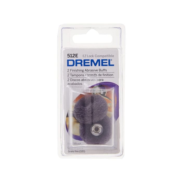 Dremel 320 Grit EZ Lock Finishing Abrasive Buffs - 2 Pack