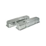 Small Block Chev - Finned Valve Covers, Polished Aluminium, Suits 350 Chev and SBC 283 327 383 400
