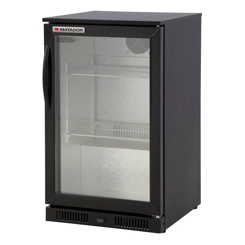 Dark Stainless Steel Bar Fridge - Single Door