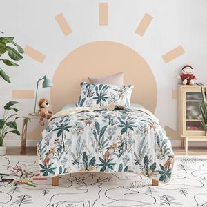 Jack & Ava Comforter Set Cheeky Monkey King Single Bed