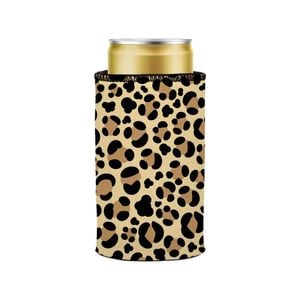 Stubbyz Leopard Print Stubby Cooler Slim