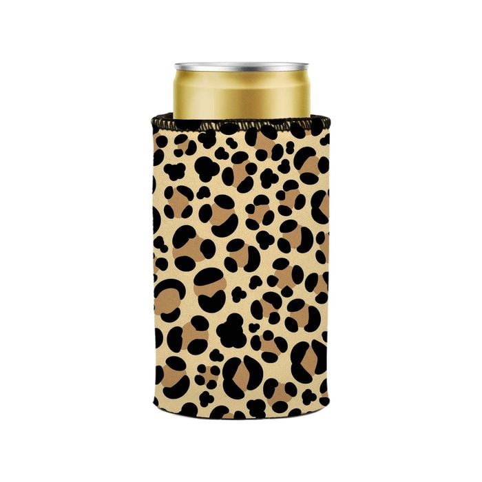 Stubbyz Leopard Print Stubby Cooler Slim