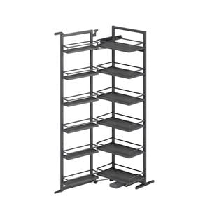 Kaboodle 600mm Swing Pantry Pullout 6 Tier Solid Shelf
