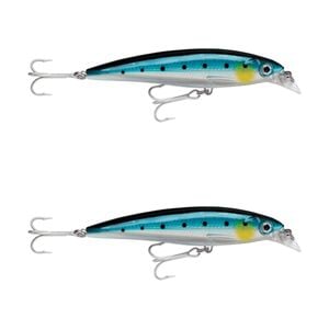 2x Rapala 12cm Saltwater X Rap Jerkbait Fishing Lures - Blue Sardine
