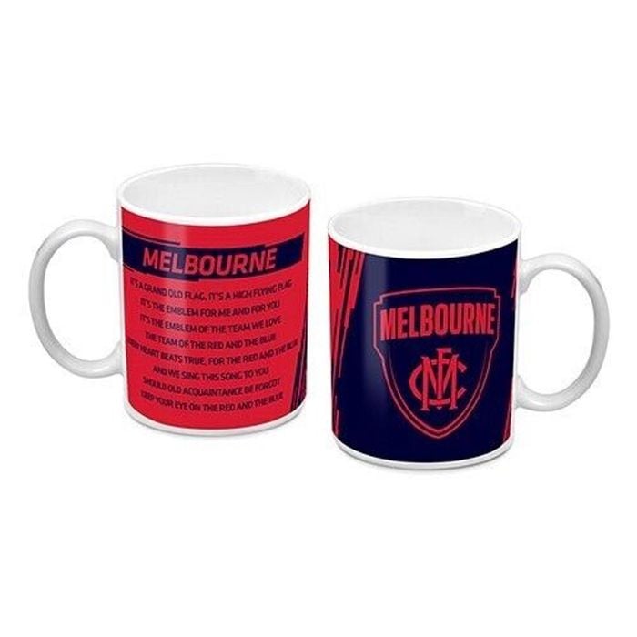 Afl Coffee Mug - Melbourne Demons - Team Song - Cup