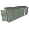Build-A-Shed 1.2 x 5.2 x 2.0m Tunnel Shed Tunnel Hinged Door with 1 Sliding Side Door - Green