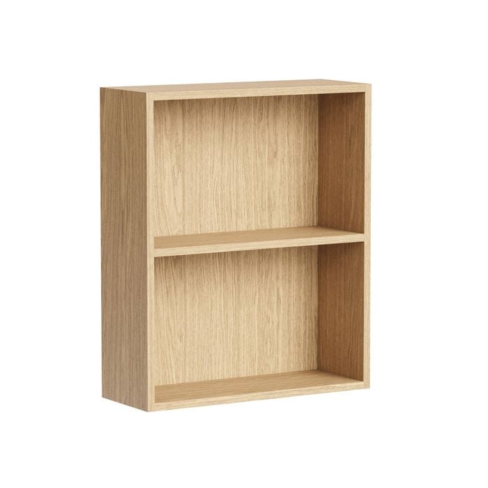 Kaboodle 300-399mm Honey Oak Customisable Shallow Wall Open Shelf