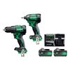 HiKOKI 18V 2 Piece Brushless Combo Kit KC18DE(HAZ)