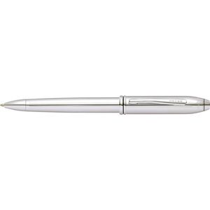 Cross Townsend Ball Point Pen Office Stationery Writing Lustrous Chrome Silver