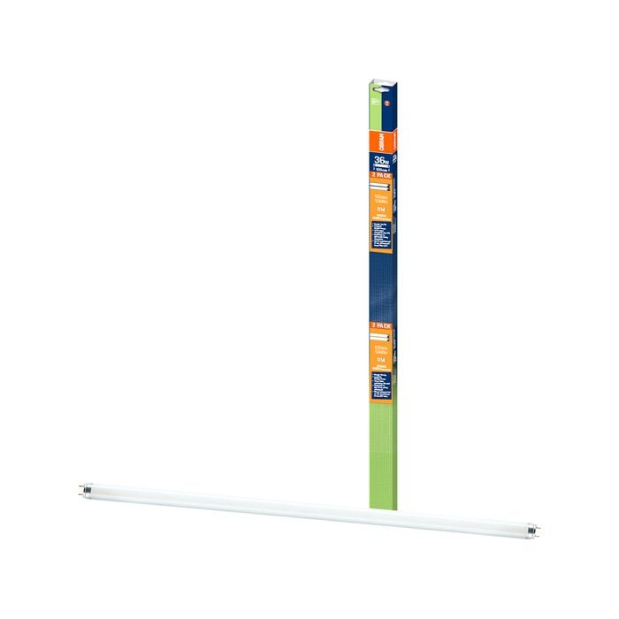 Osram Warm White Lumilux Fluorescent 36W Tube - 2 Pack