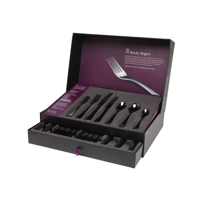 Stanley Rogers 56 Piece Chelsea Onyx Cutlery Gift Boxed Set