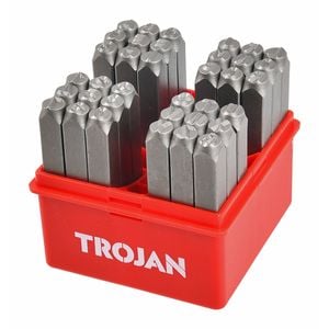 Trojan 36pc Letter & Number Stamp Set