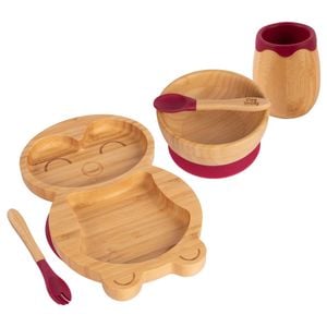 Tiny Dining 5pc Bamboo Penguin Baby Weaning Set