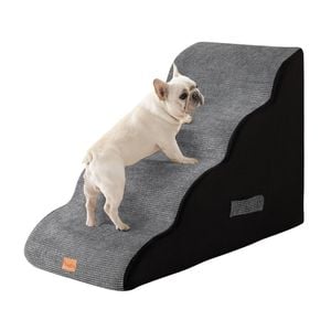 Tedi's 4-Steps Memory Foam Dog Stairs for Bed Sofa Indoor