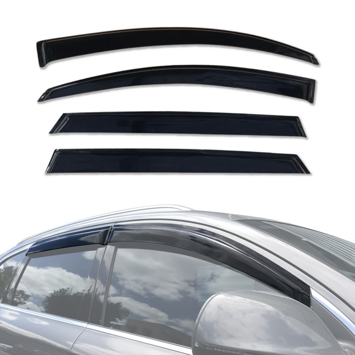 AUSGO Weather Shields for Audi Q7 2006-2015 Weathershields Window Visors Wind Deflectors