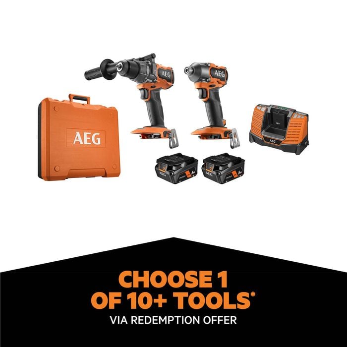 AEG 18V 2 Piece FUSION Heavy Duty 5.0Ah FORCE Kit
