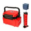 NNEOBA Multifunction Fishing Tackle Box with Rod Holder