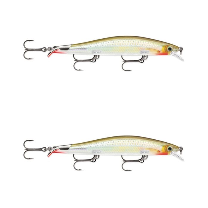 2x Rapala 12cm RipStop Shallow Jerkbait Hard Body Fishing Lures - Houdini