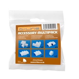 D-Line 9 Piece White Cable Cover Kit