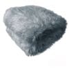 Shaye Luxury Range Faux Fur Throw Rug 127 x 152 cm Grey Fox