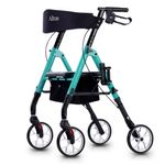 Altus Classic Walker with Seat Rollator Height Adjustable Folding DeepTeal