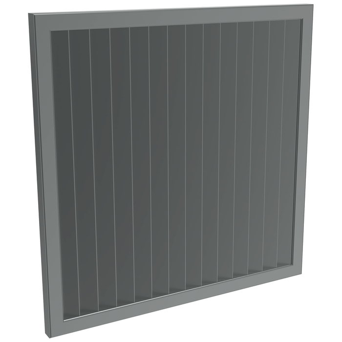 ProtectorAl 300-1000W X 300-1000H Monument Aluminium Welded Louver Panel Vertical 5mm overlap