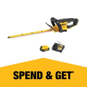 DeWALT 18V XR 55cm Hedge Trimmer - 5.0Ah Kit
